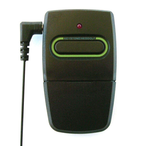 Heddolf EX220-1KB by Keystone Long Range Up to 1,500 ft. 1-Button Visor 10 Code Switch Gate Opener Remote On 433MHz.