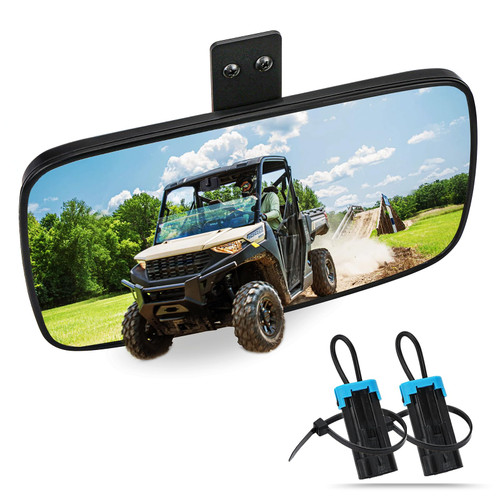 Ranger Rear View Mirror, UNIGT Center Convex Rearview Mirrors Compatible with 2017-2026 Polaris Ranger 500 570 900 XP 1000 XP/Crew Fits Factory Present Drop Down Mounting Tab 2879969