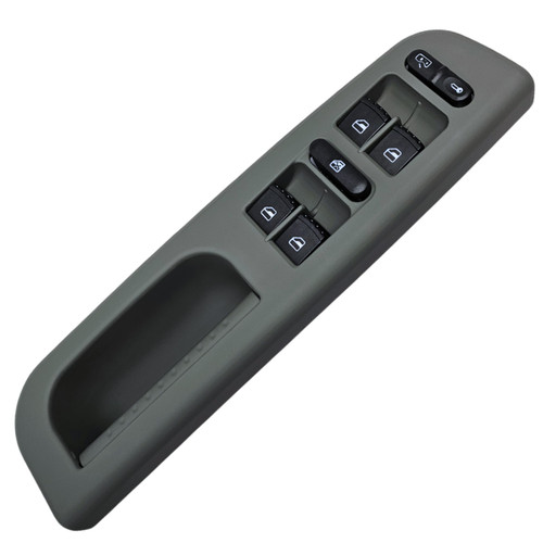 SWITCHDOCTOR Fully Assembled Window Master Switch and Bezel Set for 1999-2005 Volkswagen Jetta (Gray)-1769280547