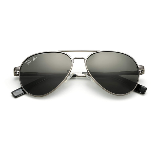 Pro Acme Polarized Aviator Sunglasses for Men and Women 100% UV Protection, 58mm (Gunmetal Frame/Black Lens)