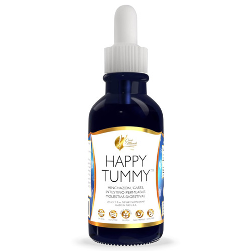 Cocó March N.M.D. Happy Tummy – Bloating Relief for Women & Men – Gut & Digestive Health Drops with Humic Acid – Gas Relief & Debloating Support – 70 Servings, 1.0 fl oz