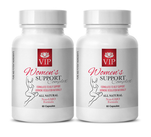 WOMEN SUPPORT SUPPLEMENT - Cohosh Root Herb, Clover Aerial Mix, Sage Leaf Powder, Chasteberry Supplement Blend, Thistle Flower Extract, Raspberry Leaf Powder, Antioxidant Resveratrol 2Bot