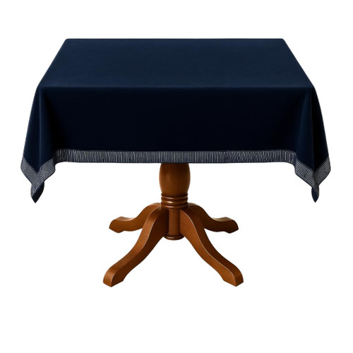 Baron Barclay Deluxe Suede Square Table Cover - 44" - Navy