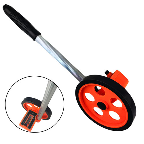 PRECISE Measuring Wheel | 4-Digit Counter & Push Button Reset | 999ft/304.5m Capacity | 36" (91.4cm) Extendable Handle | 5½" (14cm) Wheel