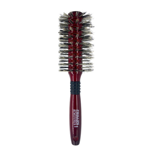 Phillips Brush Mini Monster Vent 5 Professional Hair Brush (2.5” Diameter Barrel) - Vented Blowout Hairbrush with Nylon Reinforced Boar Hair Bristles, Beech Wood Handle with Rubber Grip