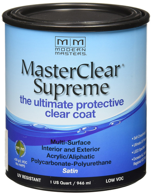 qt Modern Masters MCS902 Clear MasterClear Supreme Protective Clear Coat, Satin