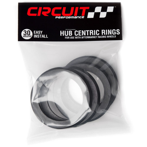 73.1mm OD to 67.1mm ID Circuit Performance Black Plastic Polycarbonate Hub Centric Rings