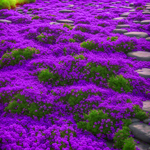 2000+ Rare Purple Creeping Thyme Seeds for Planting - Heirloom Ground Cover Plants Fresh Home and Garden