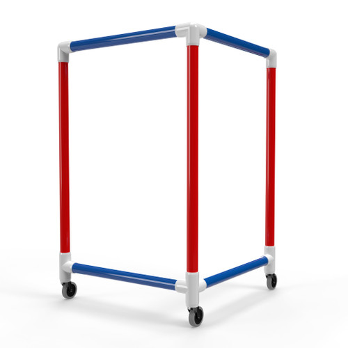 SkateRanger XL - Tall Adult and Teen Size Roller Skate Trainer, Red/Blue