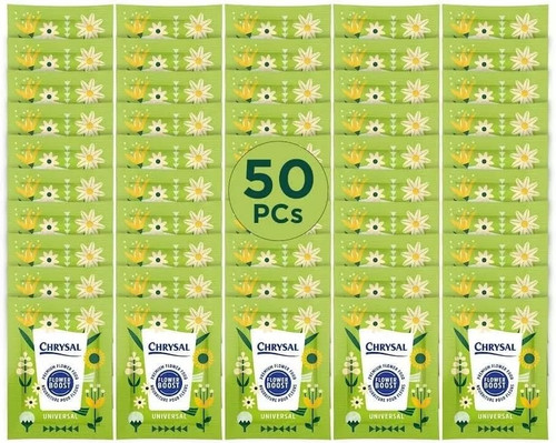 Chrysal Universal Flower Food – 50 Count Flower Food Sachets 0.5L – Fresh Cut Flower Boost for Flower Bouquets, Vase Flowers and Arrangements