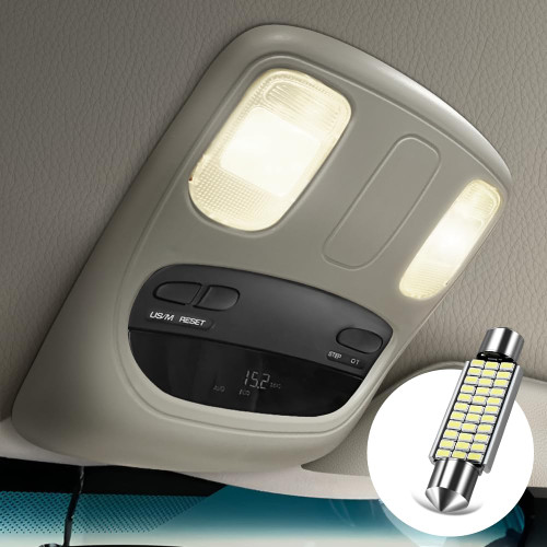 zixixvan Overhead Console for Dodge Ram 1500 2500 3500 (2002-2010), Dome Light for Dodge Ram 1DK78BD1AA 1DK78TL2AA, Comes with LED Lights, Beige