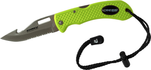 CRESSI Chaku, Lime, Stainless Steel Blade