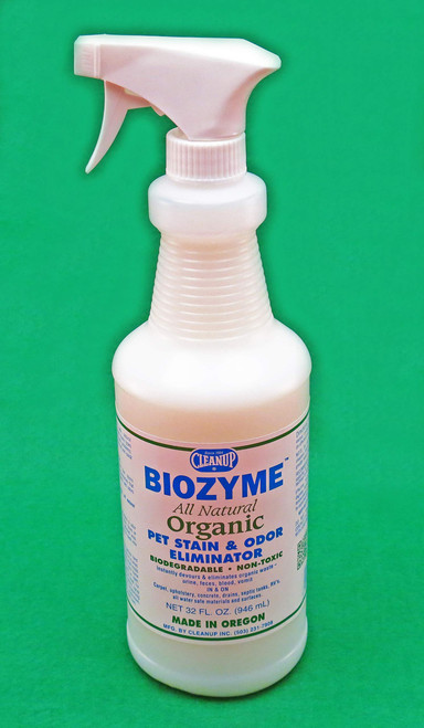 Cleanup Inc BIOZYME Enzyme Urine Remover 32OZ Spray Bottle Cleanup Inc BIOZYME Enzyme Urine Remover 32OZ Spray Bottle