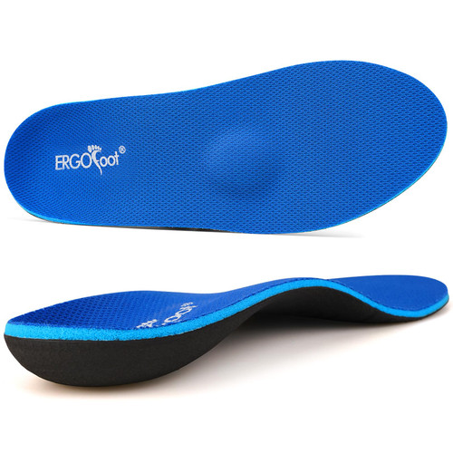 ERGOfoot Metatarsalgia Insoles, Heavy Duty Work Boot Inserts for Women Men, Relieve Morton's Neuroma and Reduce Metatarsal, Ball of Foot Pain for Standing All Day