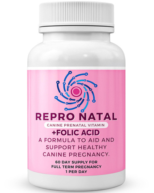 Prenatal Multi-Vitamin Capsules - 60-Day Supply to Aid Full-Term Pregnancies and Promote Optimal Health for Expecting Dogs - ReproNatal™ Dog Supplement