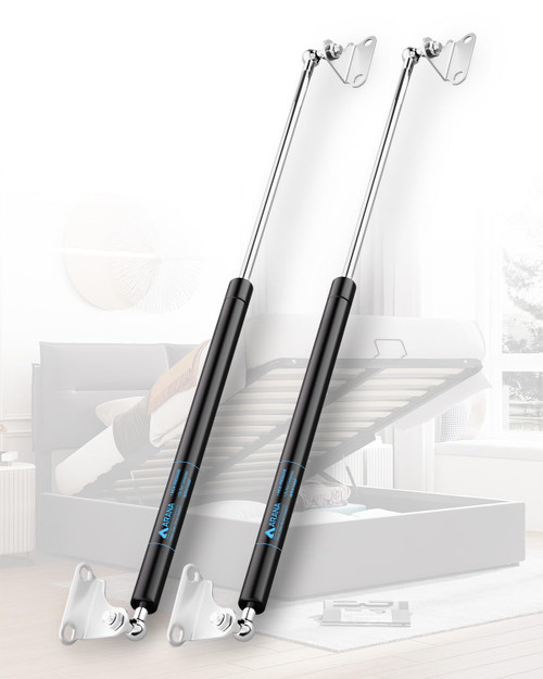 ARANA Gas Struts 36 inch 200Lb Gas Springs Shocks with Mounting Brackets, 36" Hydraulic Lift Support for Heavy Duty Lid RV Bed Camper Bed Trap Door Bench Lid (Fit 160-220lbs Lid), 2Pcs