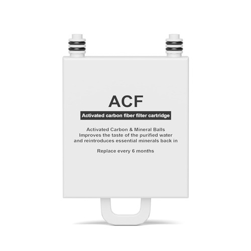 Purewell C01-ACF Alkaline Replacement Post Filter Cartridge for C01 Countertop Reverse Osmosis System