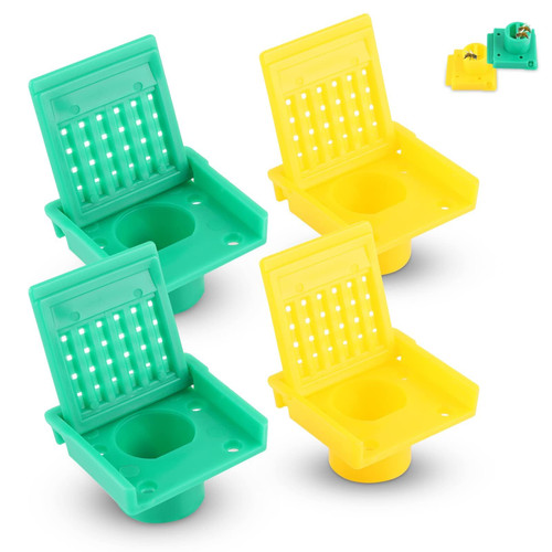 4PCS Beehive Entrance Gates, Bee Hive Nuc Box Entrance Gates Beehive Ventilation Opening Window Bee Nests Entrance Bee Nest Door Beekeeping Supplies Beehive Equipment for Beekeepers Beekeeping Tool
