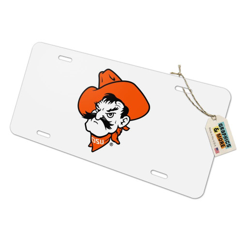 Oklahoma State University Secondary Logo Novelty Metal Vanity Tag License Plate