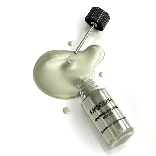 KAMENSKAYA Liquid White Gold Leaf Paint - Alcohol Based Fast Drying White Gold Liquid Leaf, 0.68 fl oz (20 ml)