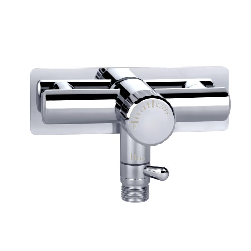 G-Sunny All Metal Single Handle RV Shower Faucet Valve Diverter,Camper Shower Faucet Valve, 4”RV Shower Replacement Valve for Motor Home, Travel Trailer, Camper, Fifth (5th) Wheel (Chrome, 4")