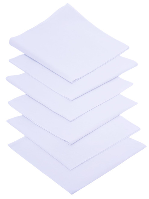 Handkerchiefs for men Pure Cotton Soft white Handkerchieves