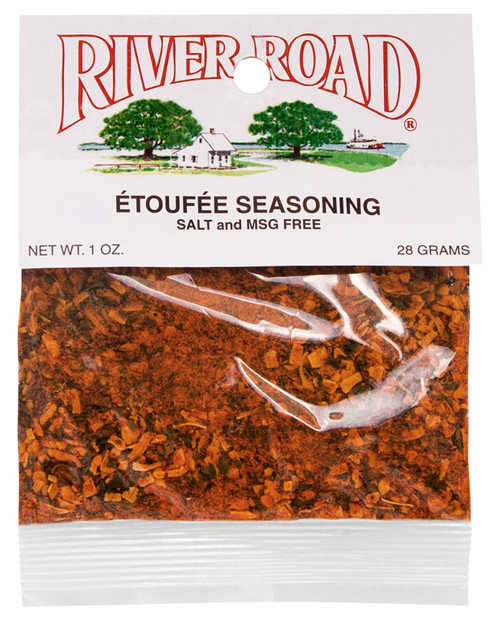 River Road Etouffee Seasoning, 1 Ounce Packet (No Salt, No MSG Blend - Seasons 1 Pound of Shrimp or Crawfish Tails)