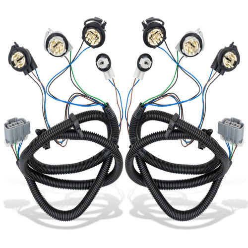 WEILEITE Left Driver and Right Passenger Side Tail Light Direct Wiring Harness Kit Compatible with Chevy Silverado 1500 1500HD 2500HD 3500 2003-2007 Replace 16531401 16531402 WEILEITE Left Driver and Right Passenger Side Tail Light Direct Wiring Harness Kit Compatible with Chevy Silverado 1500 1500HD 2500HD 3500 2003-2007 Replace 16531401 16531402