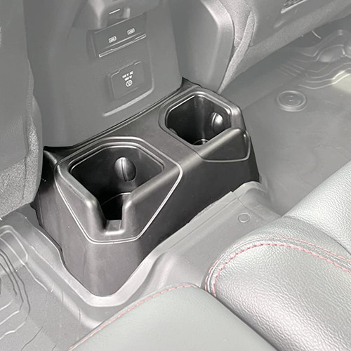 Wocch for Jeep JL Rear Cup Holder Back Seat Floor Console Mount Dual Drinks Water Bottle Beverage Holder for Jeep Wrangler JL and Gladiator JT 2018-2026