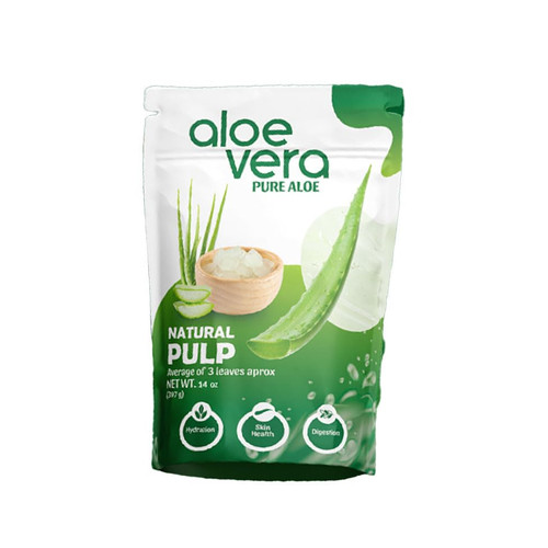 Frela 100% Pure Organic Aloe Vera Pulp, 12 Ounce