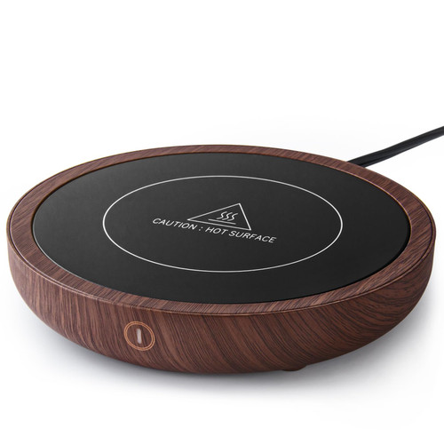 Coffee Mug Warmer, 36W Fastest Heating Temperature, KRGMNHR Coffee Cup Warmer for Desk Auto Shut Off with 3-Temp Settings, Candle Wax Warmer Heating Plate for Coffee, Milk, Tea