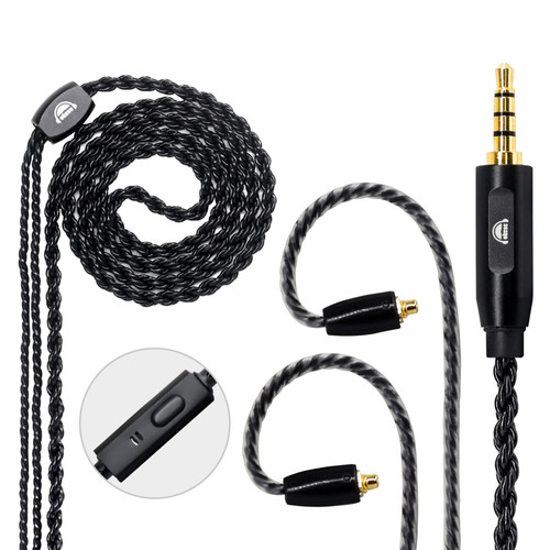 okcsc MMCX Upgrade Cable - Detachable Earphone Replacement for Shure se315 SE535 SE846-CL, FiiO FH7 FA9 FH5s FH5