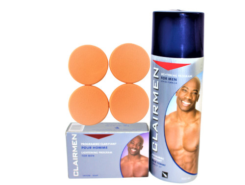 CLAIRMEN lightening Lotion 500ml and Soap 180g with 4 Exfoliating, cleansing Pads