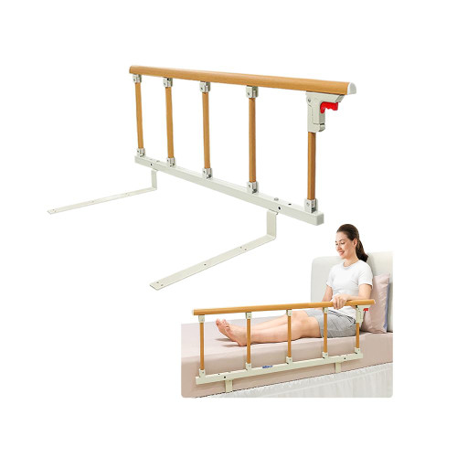 Mybow Bed Rails for Elderly Adults, Medical Safety Assist Guard Rails, Bed Railing for Seniors, Bedside Handle Assist Grab Bar for Bed Fall Prevention, Hospital Swing Down Handrail (47x18 inch)
