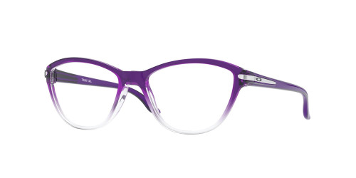 Oakley Youth OY8008 Twin Tail Cat Eye Prescription Eyewear Frames, Purple Fade/Demo Lens, 50 mm