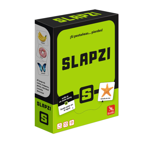 LUDILO Slapzi, Educational Games for Kids, Very Fun Card Game to Play in Family or Friends, Be The Fastest to Find Image Card, Speed and Perception