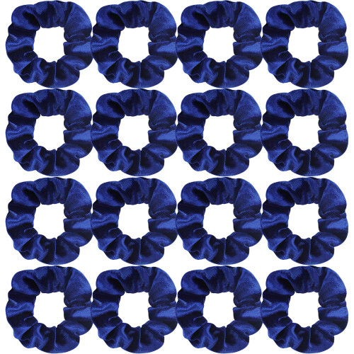 Semato 16 Pack Royal Blue Velvet Scrunchies for Hair Scrunchy Hair Ties Ropes for Women or Girls Hair Accessories