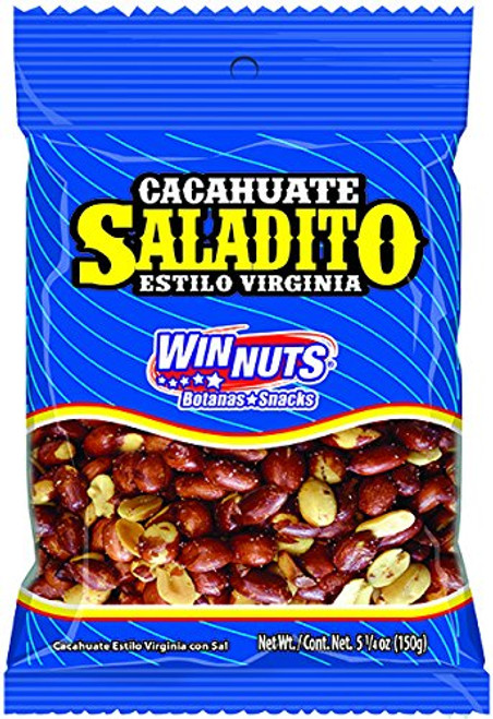 Cacahuate Saladito Virginia Style Salted Peanuts 5.25 oz (5 pack) Cacahuate Saladito Virginia Style Salted Peanuts 5.25 oz (5 pack)