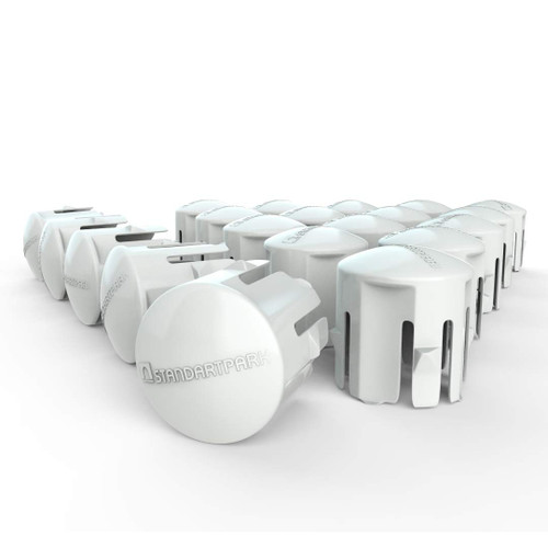 Vodaland - EasySpots Gravel Grid Paver Marking System - for EasyPave Permeable Pavers, 25 Pack, White