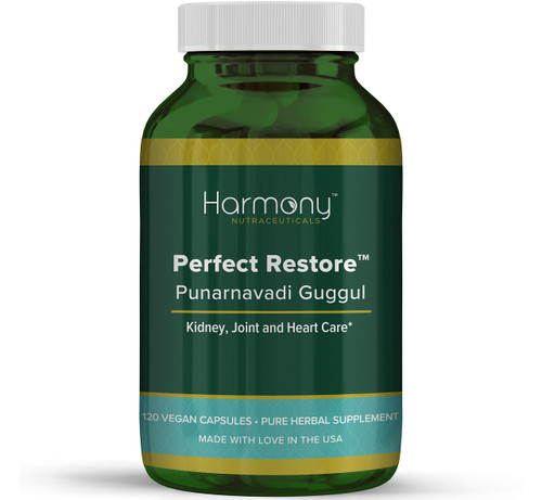 Punarnavadi Guggul Perfect Restore Dr. Gumman's Clinical Grade Highest Potency Maximum Strength Harmony Nutraceuticals 120 Vegan Capsules