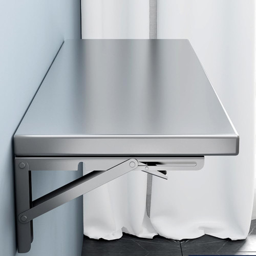 Lumclaw 23.6 * 16in Medium Stainless Steel Folding Wall Shelf | Food Truck | Kitchen, Restaurant, Garage, Laundry, Utility Room Folding Concession Shelf Lumclaw 23.6 * 16in Medium Stainless Steel Folding Wall Shelf | Food Truck | Kitchen, Restaurant, Garage, Laundry, Utility Room Folding Concession Shelf