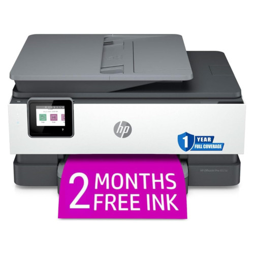 HP OfficeJet Pro 8025e All-in-One Inkjet Wireless Printer Copier Scanner Fax 35 Page ADF Two-Sided 2.7-inch Touchscreen PC Phone Tablet Printers for Home Use Office, Multifunction 1K7K3A (Renewed)