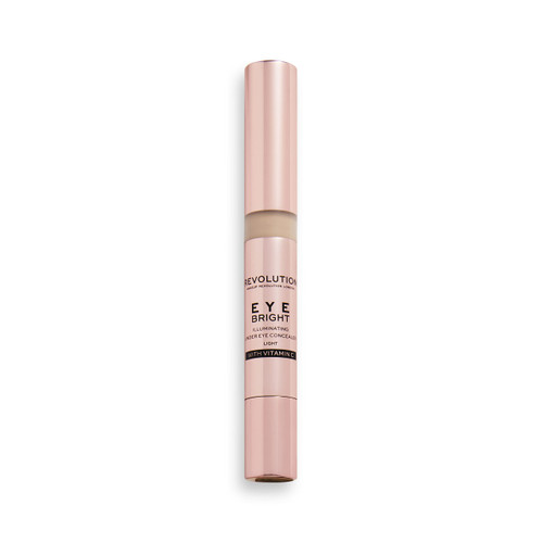 Makeup Revolution Eye Bright Concealer, Buildable Coverage, Dewy Finish, Light, 3ml