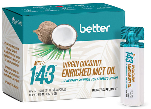 MCT 1:43 Oil from Organic Coconuts - Fatty Acid Fuel for Complete Healthy Coverage – 8.12 FL OZ MCT 1:43 Oil from Organic Coconuts - Fatty Acid Fuel for Complete Healthy Coverage – 8.12 FL OZ