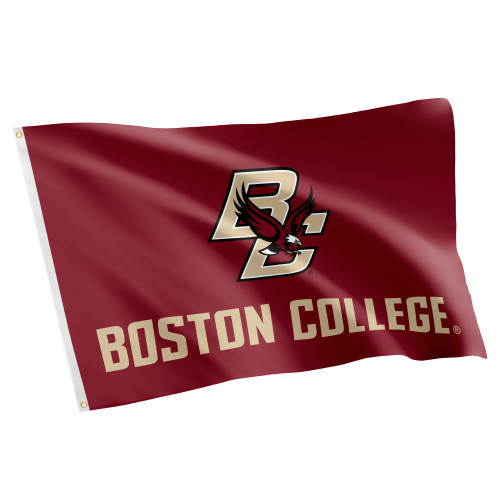Desert Cactus Boston College BC Flag - 3 x 5 Feet Eagles Banner, Indoor/Outdoor Durable Fabric, 100% Polyester Design (Style 2)
