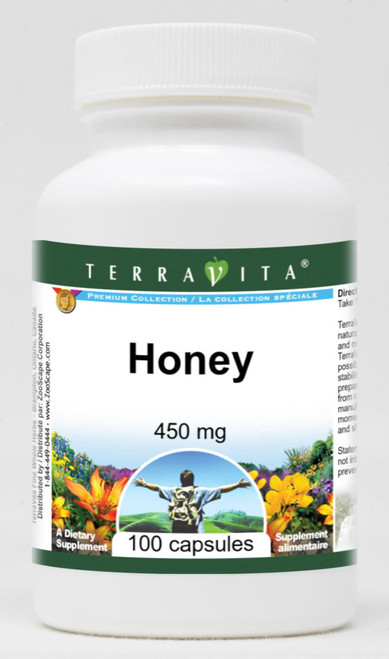 Honey - 450 mg (100 Capsules, ZIN: 520517)