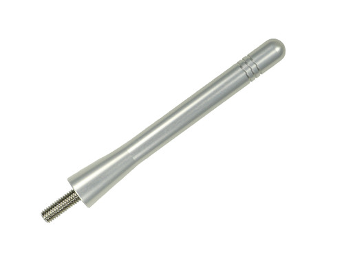 AntennaMastsRus - Made in USA - 4 Inch Silver Aluminum Antenna is Compatible with Ford Mustang (1979-2009)