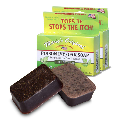 Marie Originals Poison Ivy Soap Bar | All Natural Poison Ivy Treatment | Anti-Itch Skin Cleanser Bar Wash for Poison Ivy, Poison Oak & Sumac | Soothes & Relieves Rashes | 2.9 Ounces (2 pack)