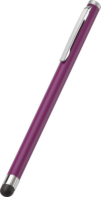 Insignia - Slim Stylus Ergonomic Stainless Steel Maroon NS-MSSTL2U
