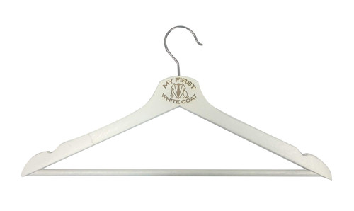 Medical Student Graduation Gifts My First White Coat Ceremony Doctor's Coat and Stethoscope Wood Hanger - Graduation Gifts for Her or Him College and Med School